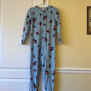 Kids cute winter penguin one piece